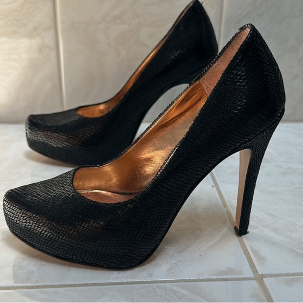 BCBG Black Platform Heels with Stiletto
